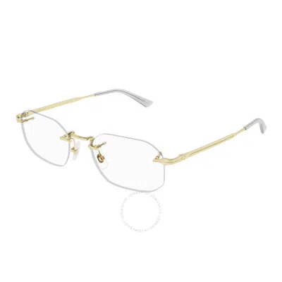 Montblanc Demo Geometric Men's Eyeglasses Mb0307o 001 54 In Metallic