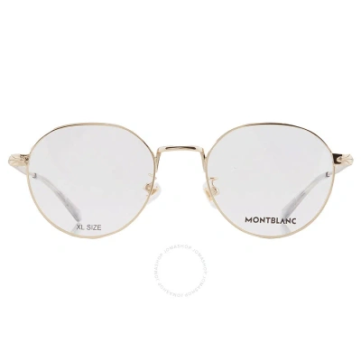 Montblanc Demo Oval Men's Eyeglasses Mb0310oa 001 52 In Gold