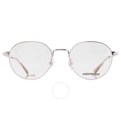 Montblanc Demo Oval Men's Eyeglasses Mb0310oa 003 52 In Silver