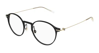 Montblanc Demo Oval Men's Eyeglasses Mb0357o 001 49 In Black