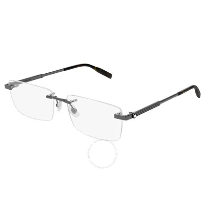 Montblanc Demo Rectangular Men's Eyeglasses Mb0030o 006 59 In Black