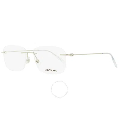 Montblanc Demo Rectangular Men's Eyeglasses Mb0075o 003 56 In Black