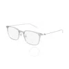 Montblanc Demo Rectangular Men's Eyeglasses Mb0100o 002 52