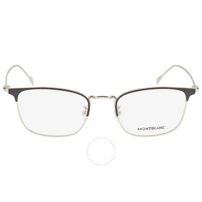 Montblanc Demo Rectangular Men's Eyeglasses Mb0192o 002 53 In Silver