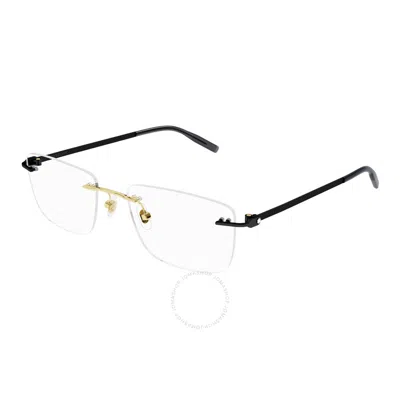 Montblanc Demo Rectangular Men's Eyeglasses Mb0281o 006 56 In Gold