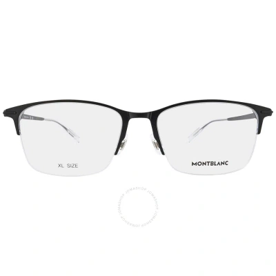 Montblanc Demo Rectangular Men's Eyeglasses Mb0284oa 004 56 In Black