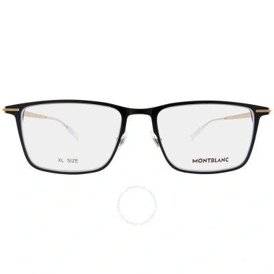 Montblanc Demo Rectangular Men's Eyeglasses Mb0285oa 003 54 In Black