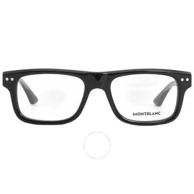 Montblanc Demo Rectangular Men's Eyeglasses Mb0289o 001 53 In Black