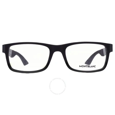 Montblanc Demo Rectangular Men's Eyeglasses Mb0301o 001 54 In Black