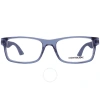 MONTBLANC MONTBLANC DEMO RECTANGULAR MEN'S EYEGLASSES MB0301O 002 54