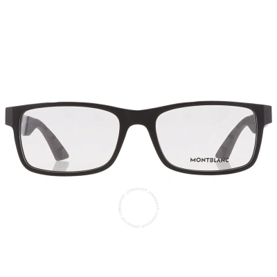 Montblanc Demo Rectangular Men's Eyeglasses Mb0301o 005 56 In Black