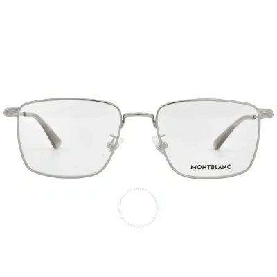 Montblanc Demo Rectangular Men's Eyeglasses Mb0308o 003 54 In Silver