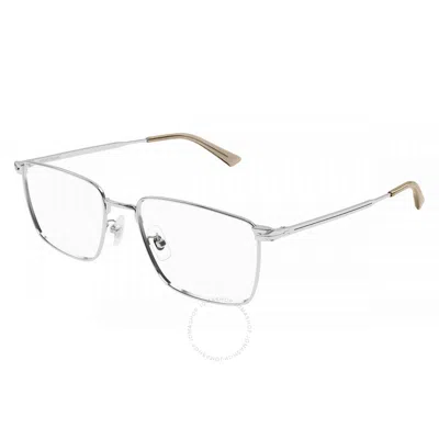 Montblanc Demo Rectangular Men's Eyeglasses Mb0308o 006 56 In Metallic