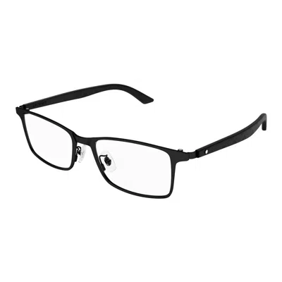 Montblanc Demo Rectangular Men's Eyeglasses Mb0361o 006 56 In Black