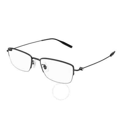 Montblanc Demo Rectangular Men's Eyeglasses Mb0378oj 001 54 In Black