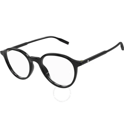 Montblanc Demo Round Men's Eyeglasses Mb0291o 001 50 In Black