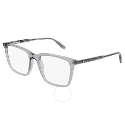 Montblanc Demo Square Men's Eyeglasses Mb0011o 008 54 In Grey