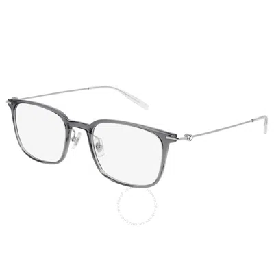 Montblanc Demo Square Men's Eyeglasses Mb0100o 001 52 In Grey