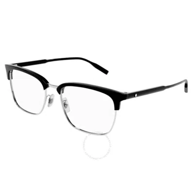 Montblanc Demo Square Men's Eyeglasses Mb0199oa 005 56 In Black