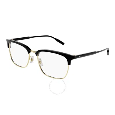 Montblanc Demo Square Men's Eyeglasses Mb0199oa 006 56 In Black
