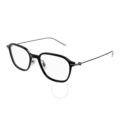 Montblanc Demo Square Men's Eyeglasses Mb0207o 001 52 In Black