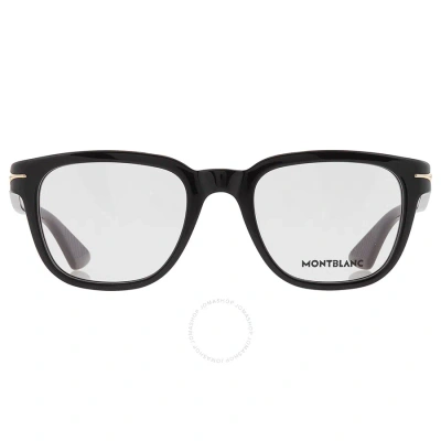 Montblanc Demo Square Men's Eyeglasses Mb0305o 001 51 In Black