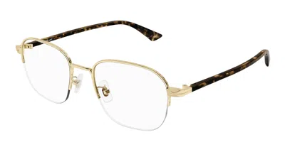 Montblanc Demo Square Men's Eyeglasses Mb0341o 002 53 In Gold