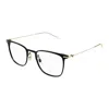 Montblanc Eyewear Square Frame Glasses In Gold