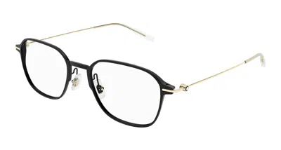 Montblanc Demo Square Men's Eyeglasses Mb0358o 006 53 In Black