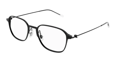 Montblanc Demo Square Men's Eyeglasses Mb0358o 007 53 In Black