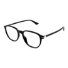Montblanc Eyewear Round Frame Glasses In Black