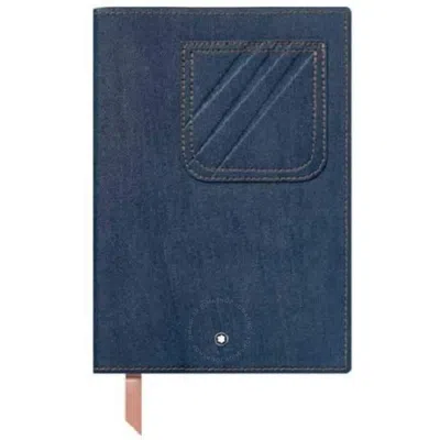 Montblanc Denim No.146 Fine Stationery Lined Notebook In Blue