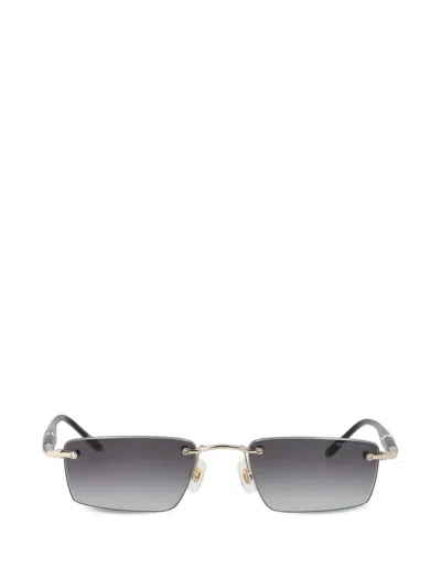 Montblanc Diplomat Rimless Sunglasses In Gray
