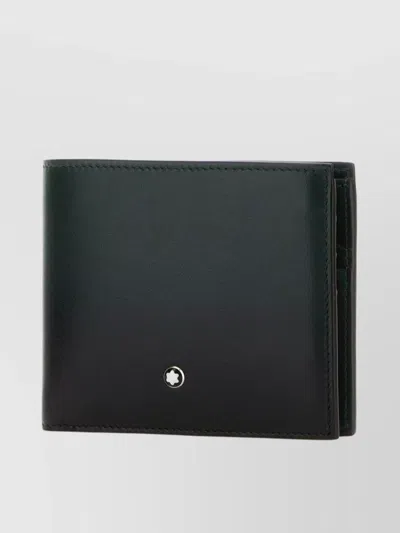Montblanc Dual-tone Leather Billfold Wallet In Black