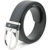 Montblanc Engraved-logo Detail Belt In Gray
