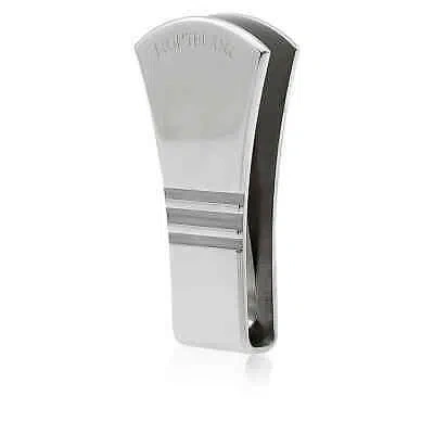 Pre-owned Montblanc Essential Stirrup Sartorial Money Clip 116641 In Silver