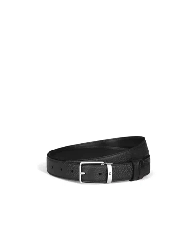 Montblanc Everyday 30 Mm Reversible Belt In Grain Leather In Black