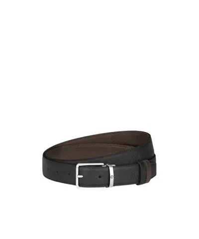 Montblanc Everyday 30 Mm Reversible Belt In Sartorial Leather In Brown