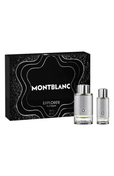 Montblanc Explorer Platinum Eau De Parfum Set (limited Edition) $200 Value In No Color