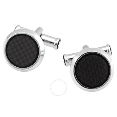 Montblanc Extreme 2.0 Men's Stainless Steel Cufflink In Silver Tone/black