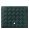 Montblanc Extreme 3.0 6cc Embossed Leather Wallet In Green