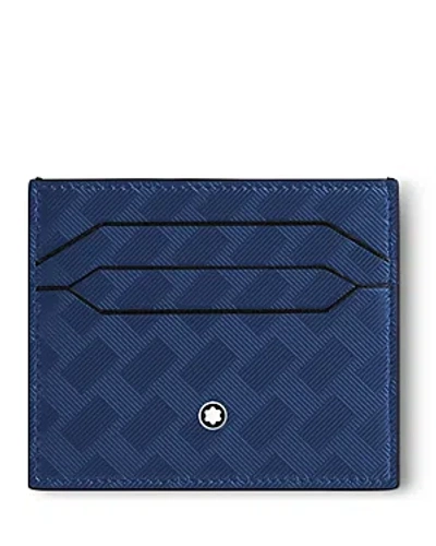 Montblanc Extreme 3.0 6cc Leather Card Holder In Blue