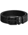 Montblanc Extreme 3.0 Black Leather Belt In Black
