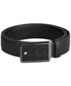 Montblanc Extreme 3.0 Black Leather Belt In Black