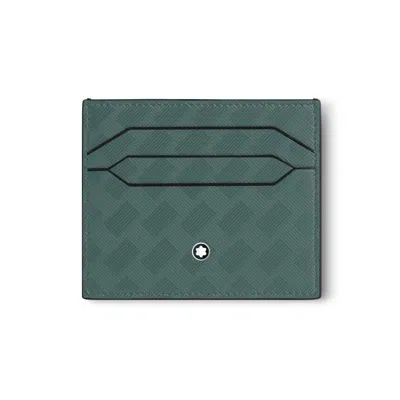 Pre-owned Montblanc Extreme 3.0 Leather 6cc Card Holder Case Cover Wallet Purse Men Women In Green