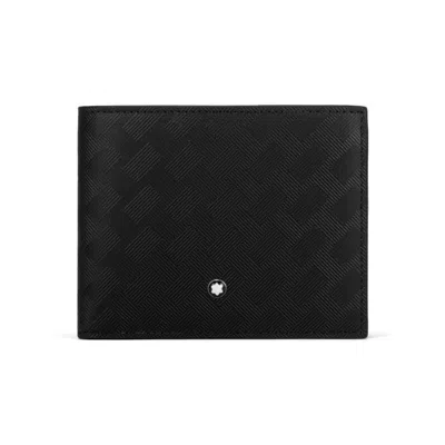 Pre-owned Montblanc Extreme 3.0 Leather Bifold Wallet Purse 6cc Card Holder Case For Men In Black