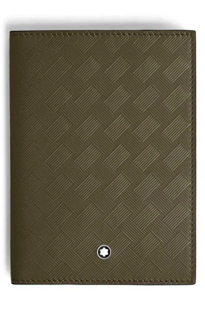 Montblanc Extreme 3.0 Leather Passport Case In Khaki