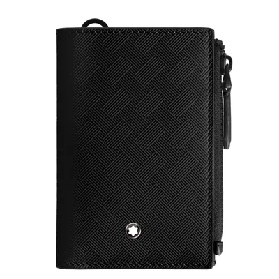 Montblanc Extreme 3.0 Mini Vertical Leather Wallet In Black