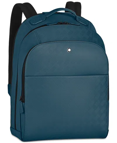 Montblanc Extreme 3.0 Three Compartment Leather Backpack In Blue
