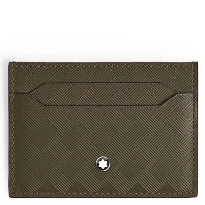 Montblanc Extreme Leather 5cc Card Holder In Sand